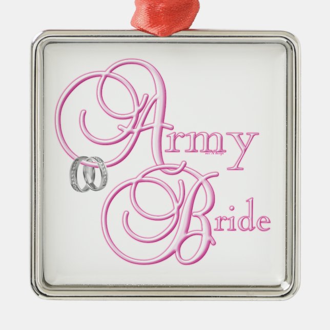 Army Bride Ornament (Front)