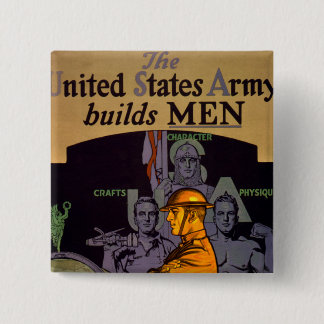 Army Builds MEN 15 Cm Square Badge