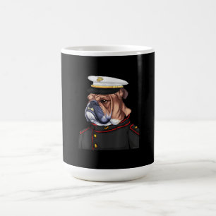 Army Bulldog Military Armed Dog Dad Mum Gift Coffee Mug