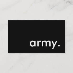 army. business card
