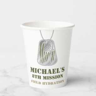 Army Camo Birthday Party Paper cup