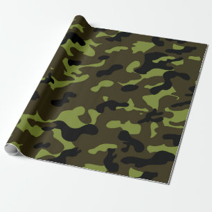 Army Camo Pattern Wrapping Paper