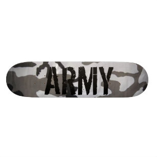 Army camo skateboard