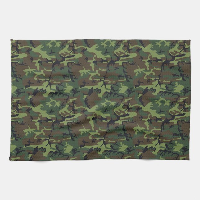 Army Camo Tea Towel (Horizontal)