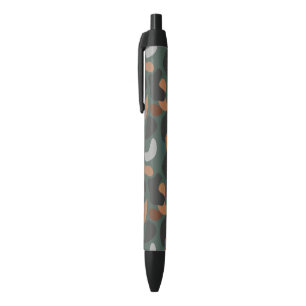 Army Camouflage    Black Ink Pen