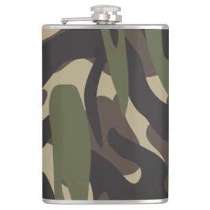 Army Camouflage Hip Flask