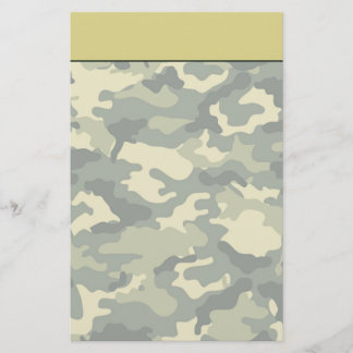 Army Camouflage Stationery