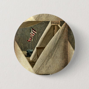 Army Chaplain 6 Cm Round Badge