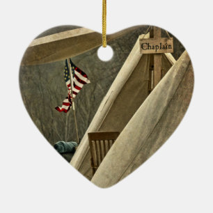 Army Chaplain Ceramic Tree Decoration