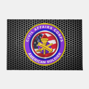 Army Civil Affairs Veteran Doormat