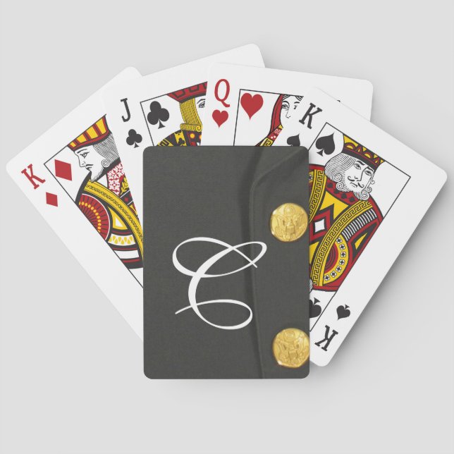 ARMY Class A Uniform Dress Greens Playing Cards (Back)