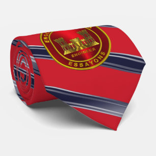 Army Combat Engineer Veteran Tie