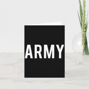 Army - Cool New Us American Vet Funny Gift Tee  Card