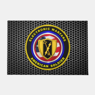Army Cyber Corps Veteran Doormat