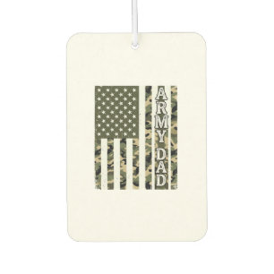 Army Dad Camo American Flag Vintage Shirt Design_1 Car Air Freshener