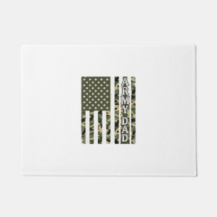 Army Dad Camo American Flag Vintage Shirt Design_1 Doormat