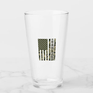 Army Dad Camo American Flag Vintage Shirt Design_1 Glass
