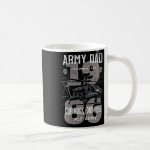 Army Dad Father Military Fathers Day Apache Helico Coffee Mug