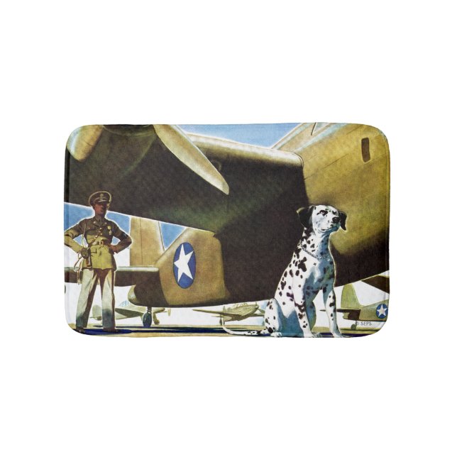 Army Dog Bath Mat (Front)