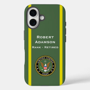Army Emblem and colours personalise iPhone 16 Case