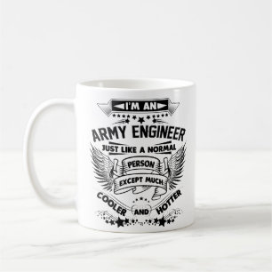 Army Engineer Mug Funny Gift Coffee Cup for Mum Da