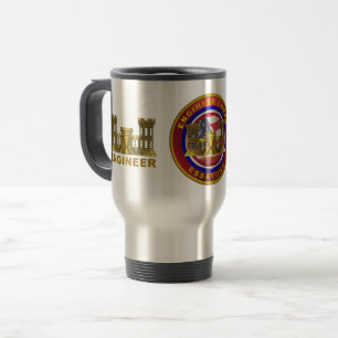 Army Engineer Soldier and Veteran Travel Mug