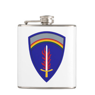 Army Europe USAREUR Insignia Hip Flask