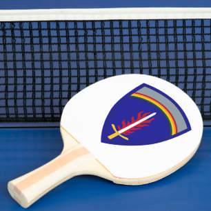 Army Europe USAREUR Insignia Ping Pong Paddle
