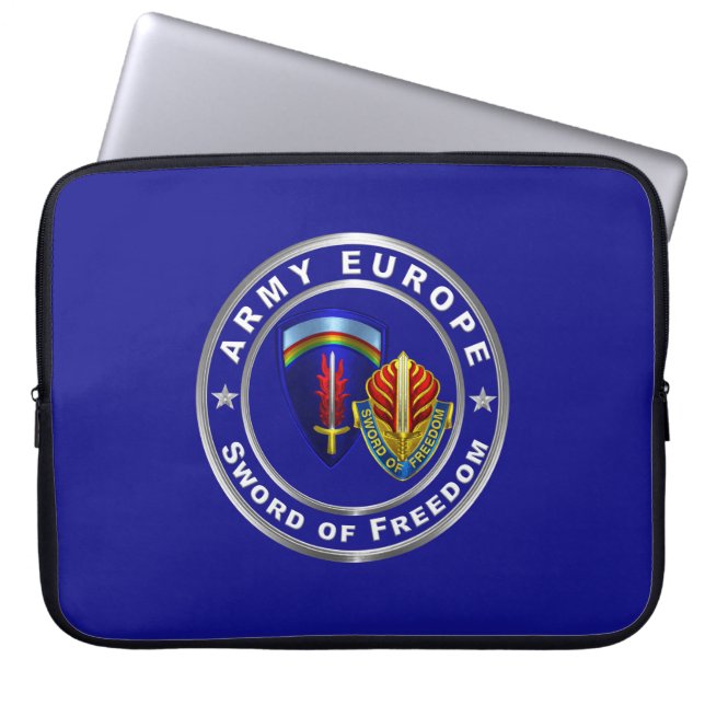 Army Europe USAREUR  Laptop Sleeve (Front)