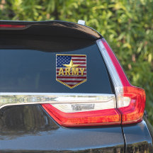 Army Flag Shield Sticker
