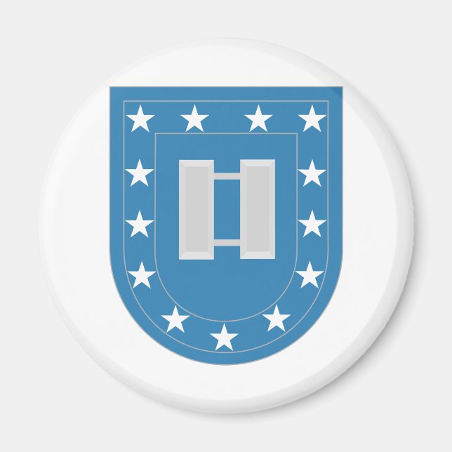 Army Flash Captain Insignia Magnet (Front)
