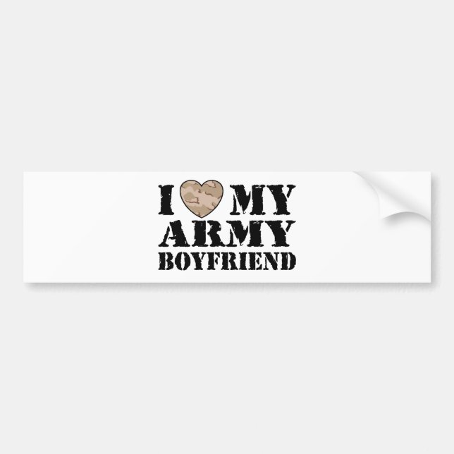 Army Girlfriend Bumper Sticker (Front)
