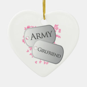 Army Girlfriend Ceramic Tree Decoration