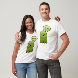 Army Green Boo Ghost Halloween T-Shirt