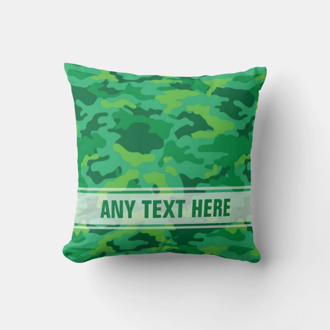 Army Green Camo Camouflage #3 Pillow Pillows (Front)
