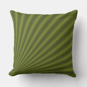 Army green Colour Stripe Funky Pattern Cushion