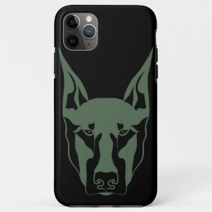 Army green Doberman Case-Mate iPhone Case