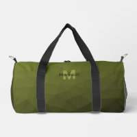 Army green geometric mesh pattern Monogram
