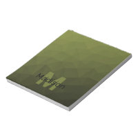 Army green geometric mesh pattern Monogram