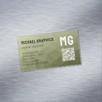 Army green geometric mesh pattern QR code 