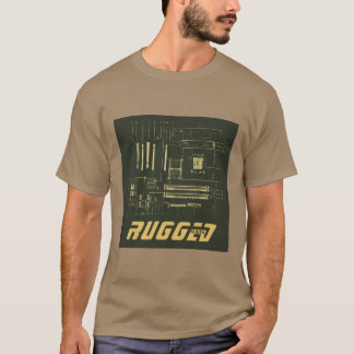 army green gold Rugged Geek | Circuit Board | Tech T-Shirt