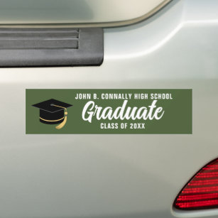 Army Green Graduate Custom 2023 Graduation Bumper Sticker