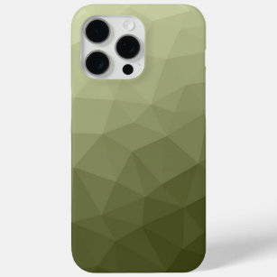 Army  green light gradient geometric mesh pattern iPhone 15 pro max case