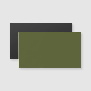 Army Green Magnetic Business Card