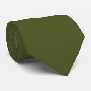 Army Green Neck Tie to Brighten Up Any Outfit