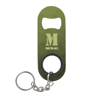 Army green olive geometric mesh pattern Monogram