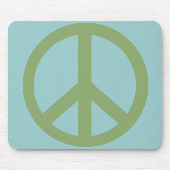 Army Green Peace Sign Products Mouse Pad (Front)