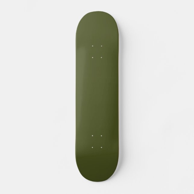 Army green (solid color)  skateboard (Front)
