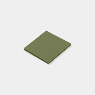 Army green (solid colour) #4B5320 Post-it Notes