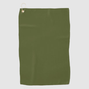 Army green (solid colour) golf towel